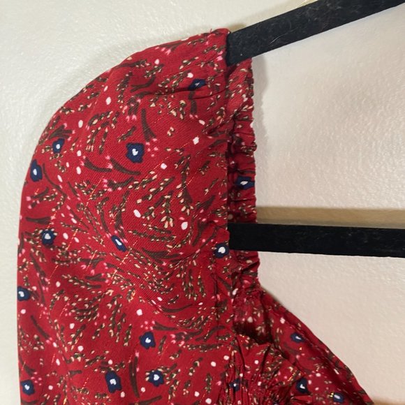 NWT Umgee Can't Get Over You Wine Red Babydoll Top - Picture 5 of 8